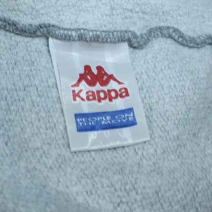 Kappa Womens Grey Logo Tape Sweatshirt Large Casual Pullover