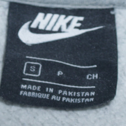 Nike Men's Grey Pullover Hoodie Size S Regular Fit Fleece Sweatshirt
