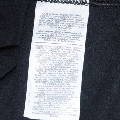 Nike Mens Black Pullover Hoodie L Logo Sportswear Fleece