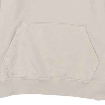 Nike Women Beige Pullover Hoodie Small Logo Hooded Sweatshirt