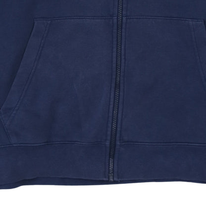 Nike Men's Blue XL Full Zip Hoodie Sweatshirt with Logo