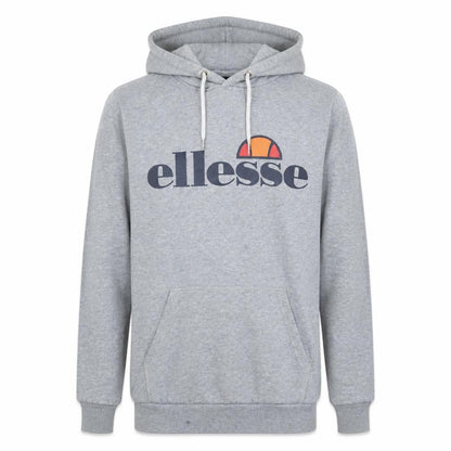 Ellesse Men’s Grey Pullover Hoodie S Regular Fit Logo Sweatshirt