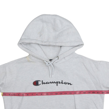 Champion Men's Grey Pullover Hoodie Small Logo Sportswear