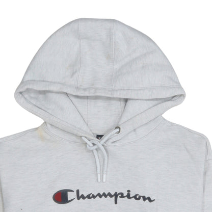 Champion Men's Grey Pullover Hoodie Small Logo Sportswear