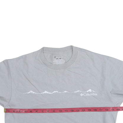 Columbia Men’s Grey Outdoor Graphic Cotton Crew Neck T-Shirt M