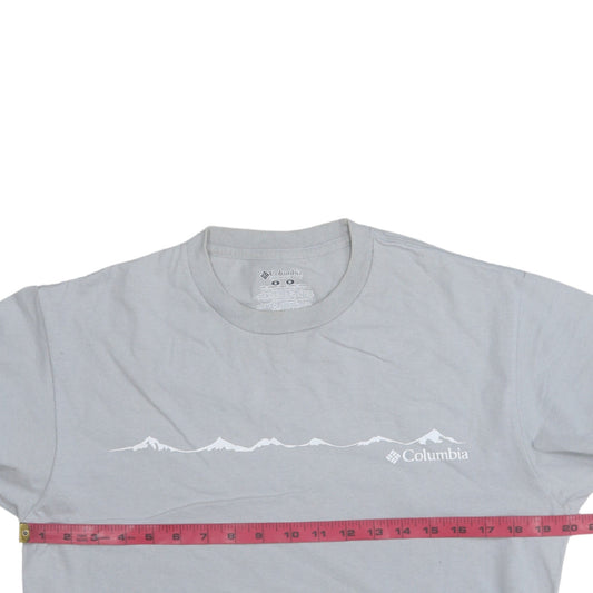 Columbia Men’s Grey Outdoor Graphic Cotton Crew Neck T-Shirt M