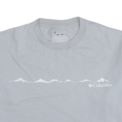 Columbia Men’s Grey Outdoor Graphic Cotton Crew Neck T-Shirt M