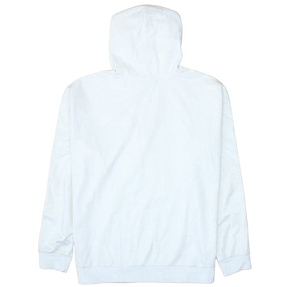 Adidas Women White Hooded Pullover Hoodie Size 12 Cotton Blend