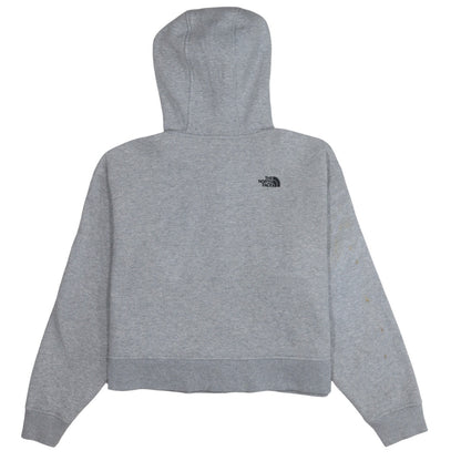 The North Face Womens Grey Full Zip Hoodie Size M Cotton Blend