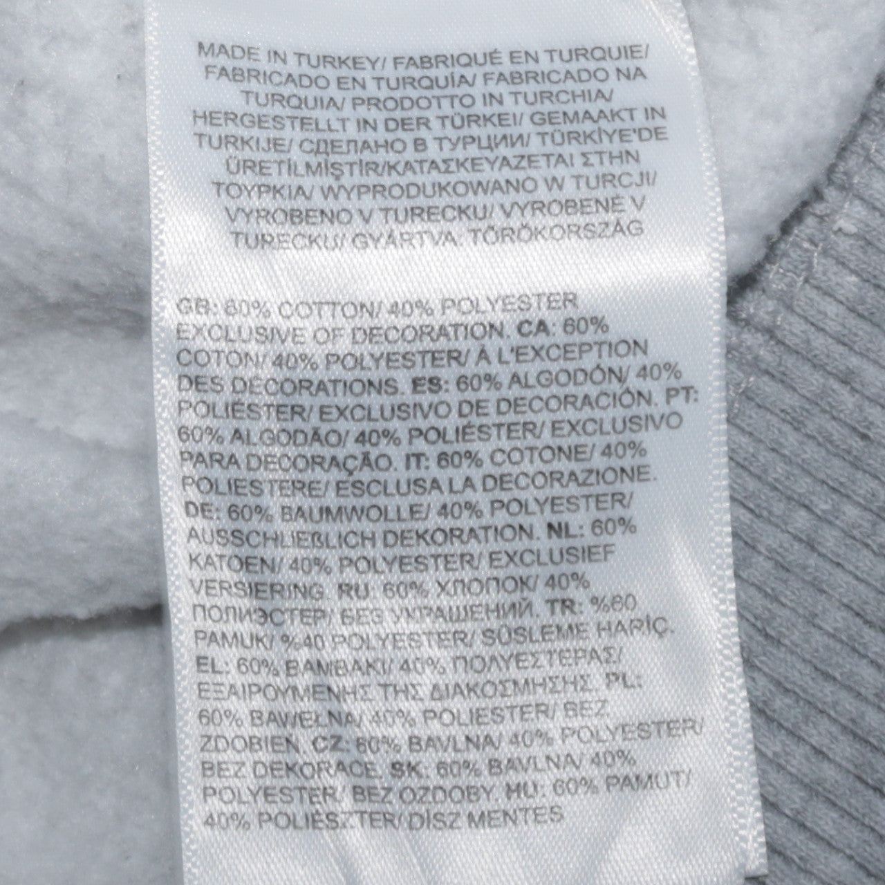 The North Face Womens Grey Full Zip Hoodie Size M Cotton Blend