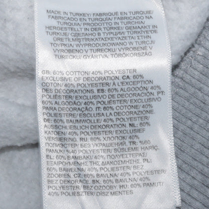 The North Face Womens Grey Full Zip Hoodie Size M Cotton Blend