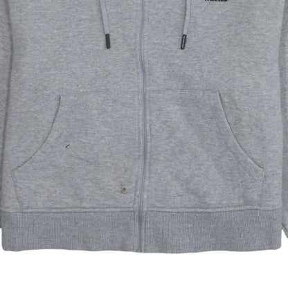 The North Face Womens Grey Full Zip Hoodie Size M Cotton Blend