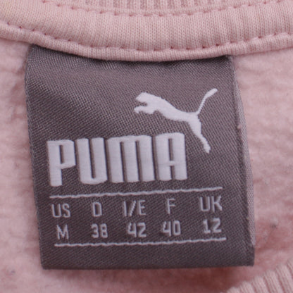 Puma Womens Pink Crew Neck Logo Sweatshirt Size 12