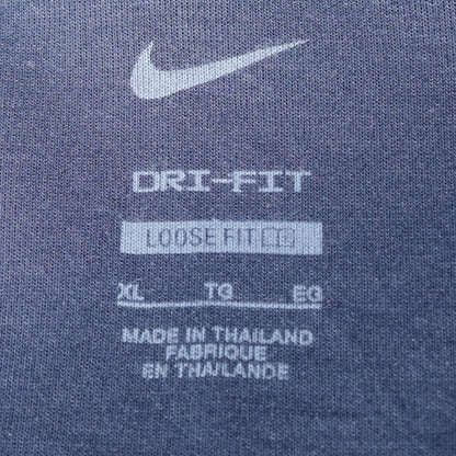 Nike Preston North End FC Men's Navy Blue XL Dri-FIT 1/2 Zip Hoodie