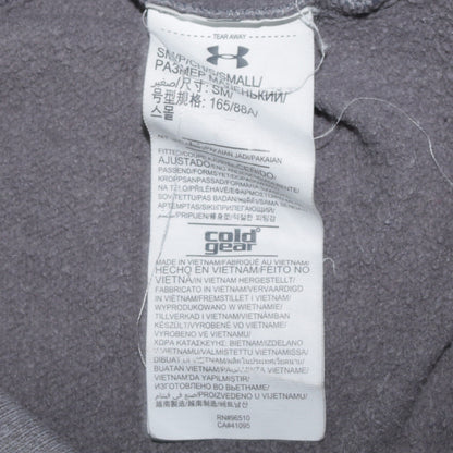 Under Armour Mens Grey Small Full Zip Hoodie Fleece ColdGear