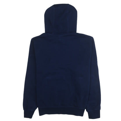 Nike Men's Blue Pullover Hoodie Size S Logo Fleece Sweatshirt