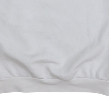 Adidas Women White Crew Neck Pullover Sweatshirt Size 8