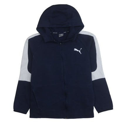 Puma Mens Blue XL Full Zip Hoodie Lightweight Sportswear