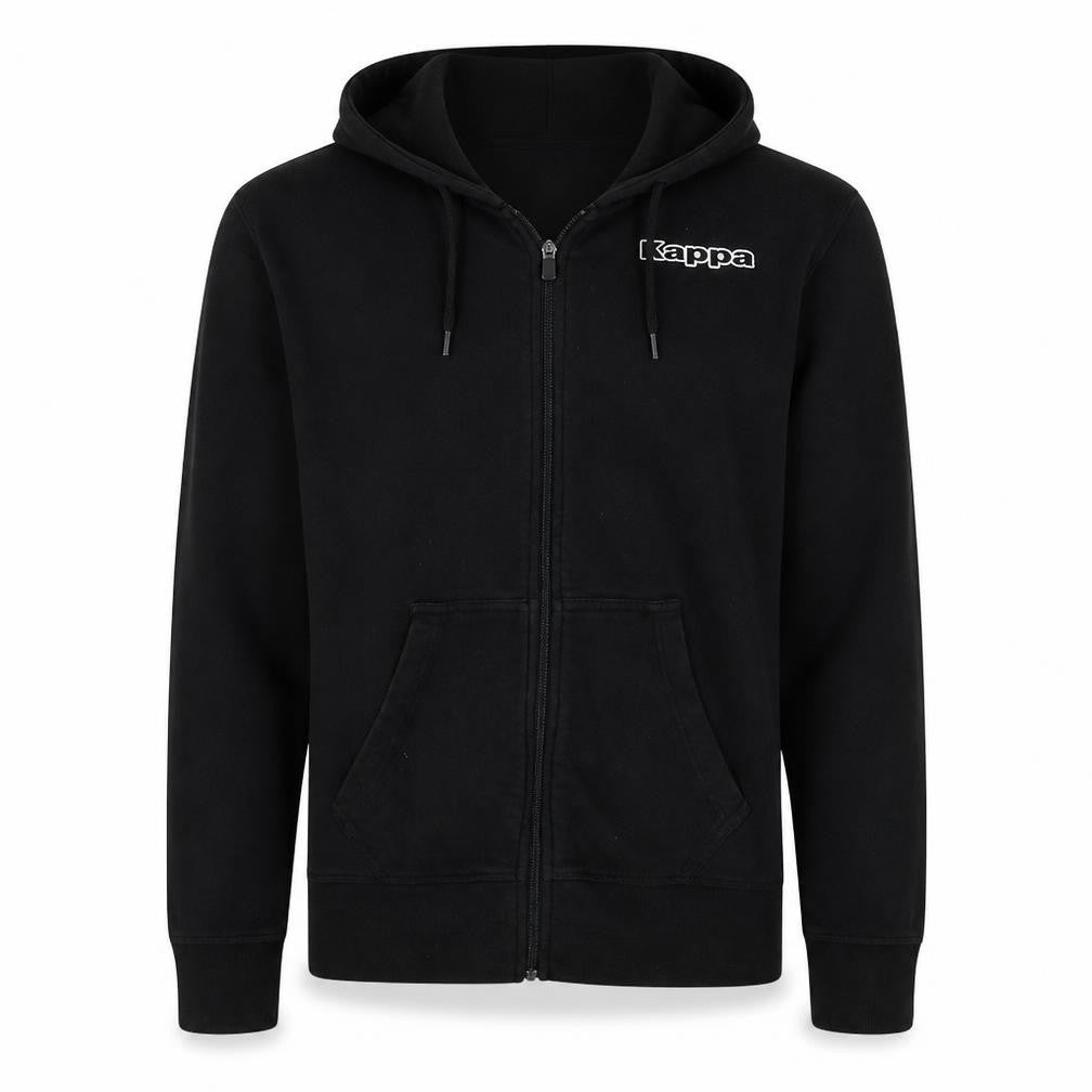 Kappa Men's Black XL Full Zip Hoodie Sweatshirt