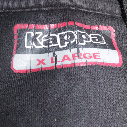 Kappa Men's Black XL Full Zip Hoodie Sweatshirt