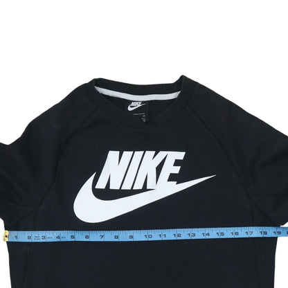 Nike Men's Black Small Crew Neck Pullover Sweatshirt