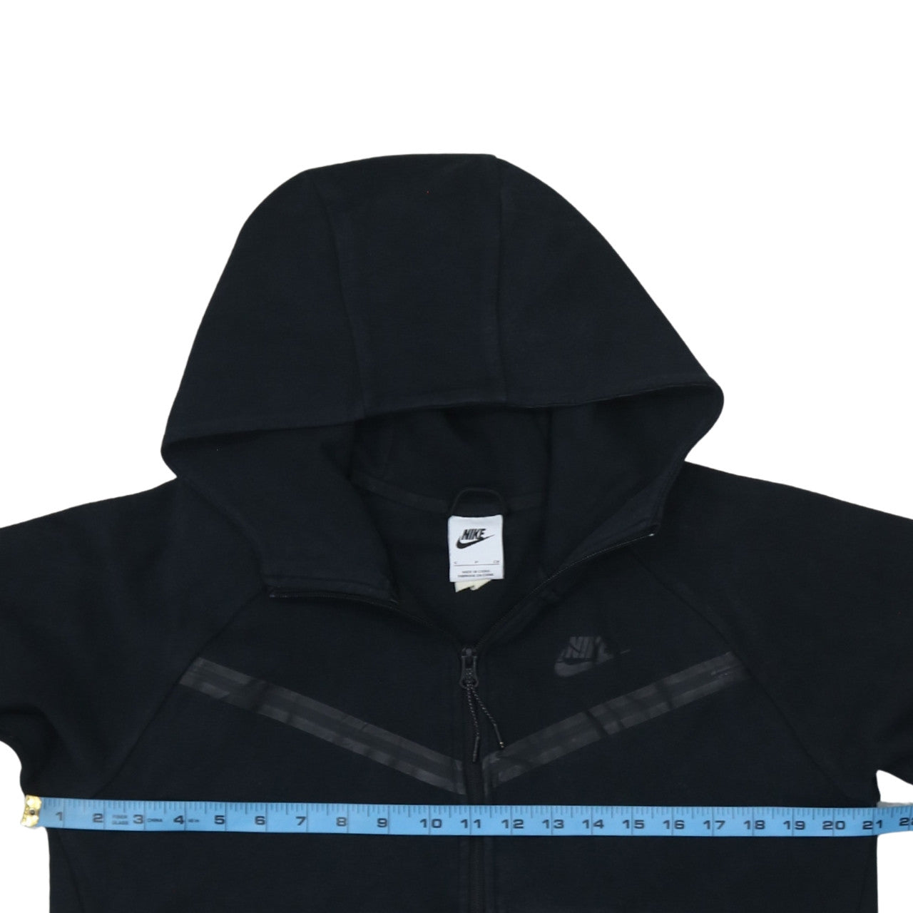 Nike Women's Black Full Zip Hoodie Small Cotton Blend Sportswear