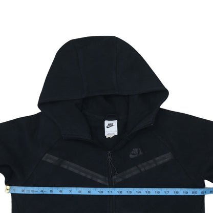 Nike Women's Black Full Zip Hoodie Small Cotton Blend Sportswear
