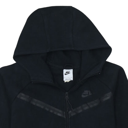 Nike Women's Black Full Zip Hoodie Small Cotton Blend Sportswear