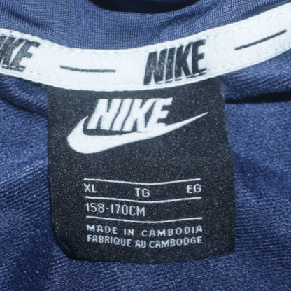 Nike Boys Blue Full Zip Hoodie XL 158-170cm Colourblock Fleece Sweatshirt