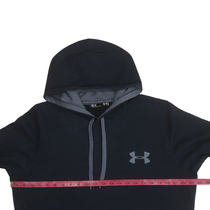 Under Armour Men's Black Pullover Hoodie M Loose Fit ColdGear