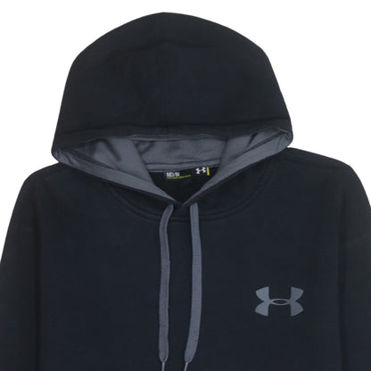 Under Armour Men's Black Pullover Hoodie M Loose Fit ColdGear