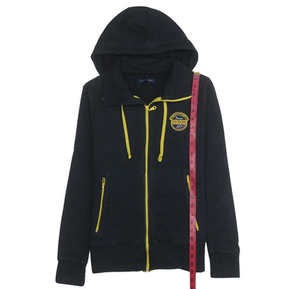 Tommy Hilfiger Girls Black Full Zip Hooded Sweatshirt XL Fleece Lined