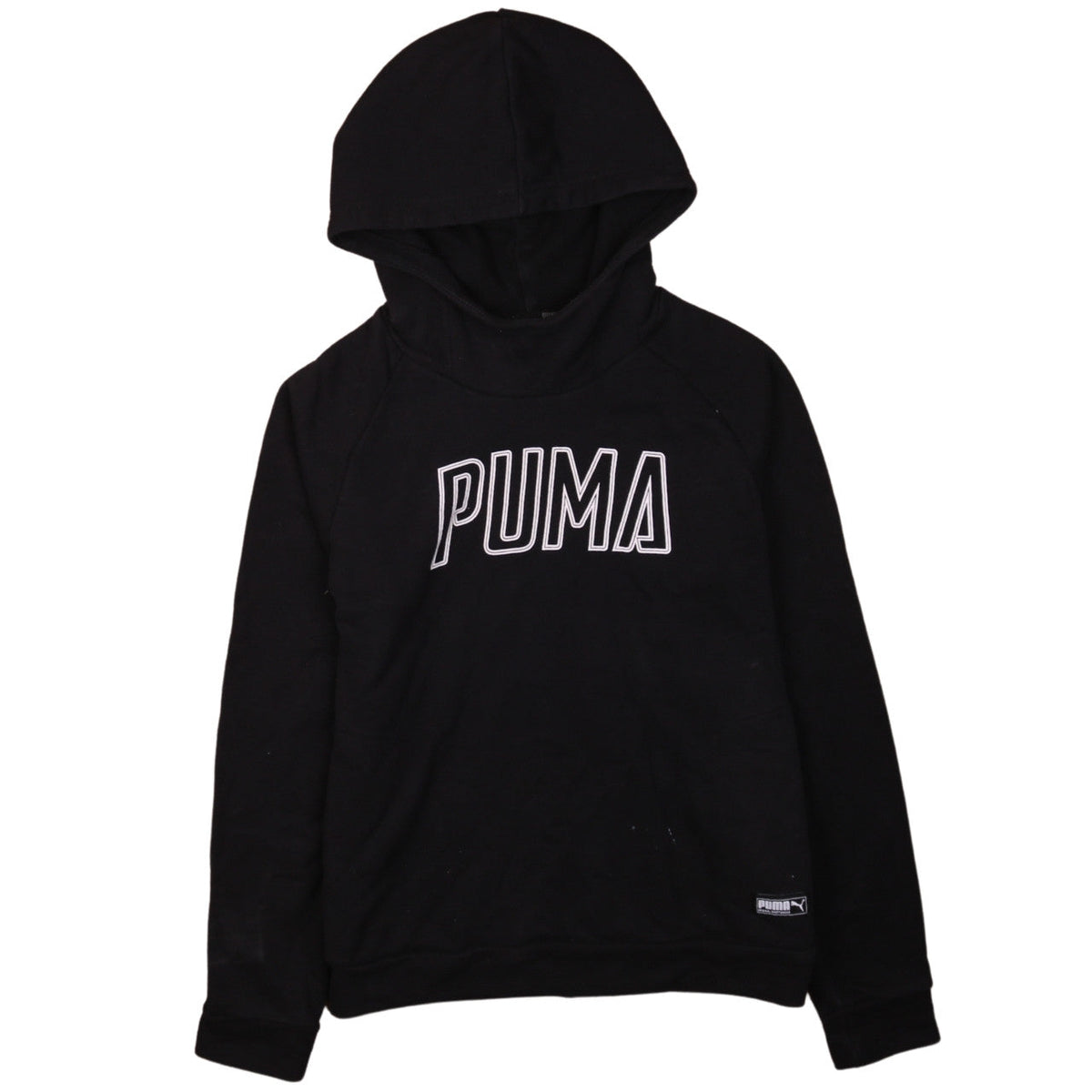 Puma Women Black Medium Pullover Hoodie Sweatshirt