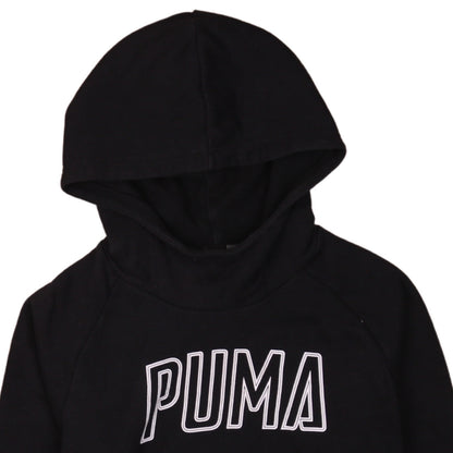 Puma Women Black Medium Pullover Hoodie Sweatshirt