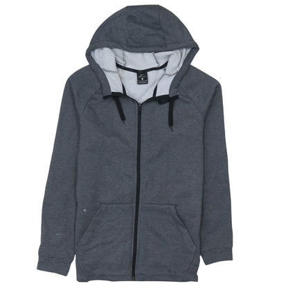 Nike Men's Grey Dri-FIT Full Zip Hoodie Size S Lightweight Sportswear
