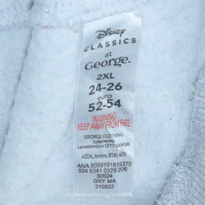 Disney Classics at George Women Grey Sweatshirt Stitch Christmas 2XL