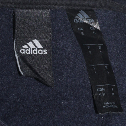 Adidas Men's Blue Small Pullover Sweatshirt Crew Neck Fleece