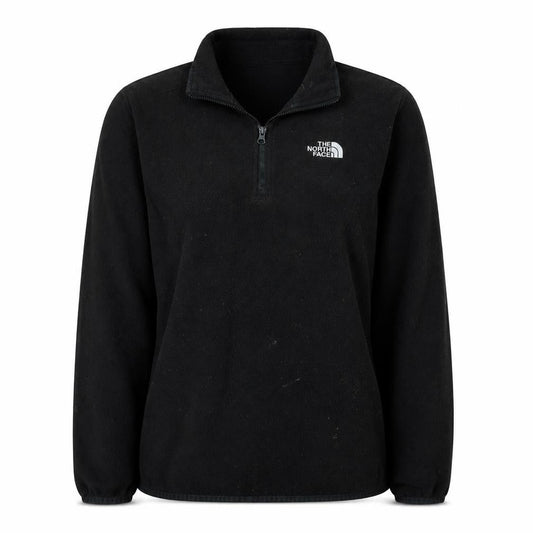 The North Face Womens Black Fleece 1/4 Zip Jacket Size S