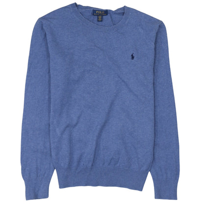 Polo Ralph Lauren Boys Blue XL Cotton Crew Neck Jumper