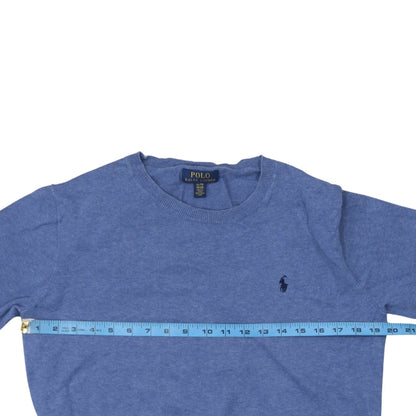 Polo Ralph Lauren Boys Blue XL Cotton Crew Neck Jumper