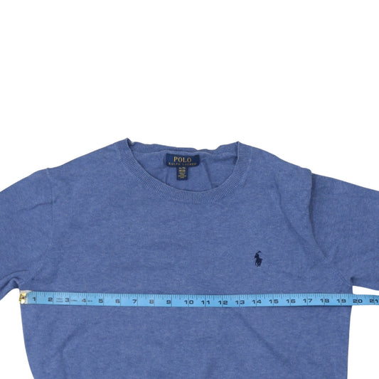 Polo Ralph Lauren Boys Blue XL Cotton Crew Neck Jumper