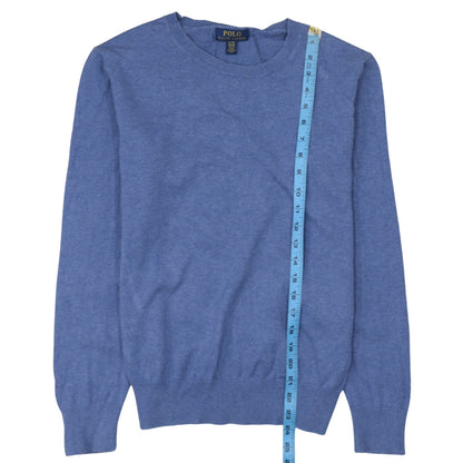Polo Ralph Lauren Boys Blue XL Cotton Crew Neck Jumper