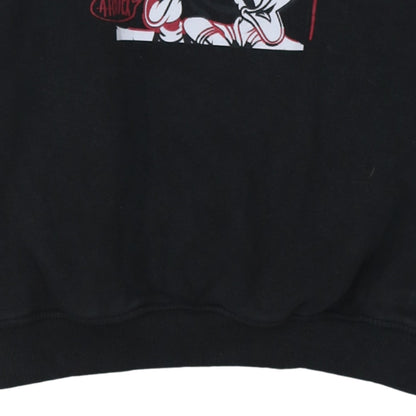 Disney Women Black XS Sweatshirt Mickey & Friends Graphic Pullover