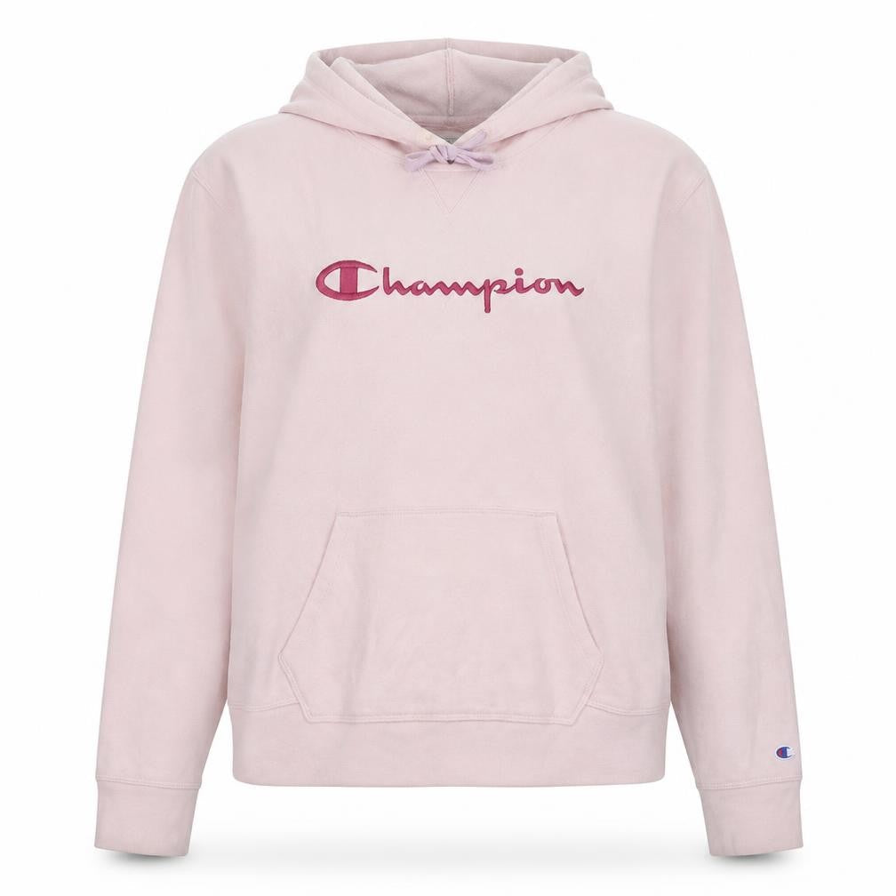 Champion Womens Pink Pullover Hoodie XXL Embroidered Logo