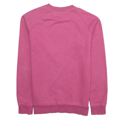 Adidas Girls Pink Crew Neck Logo Sweatshirt 14 Years Pullover