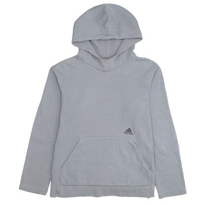 Adidas Men Grey Pullover Hoodie M Regular Fit Sportswear