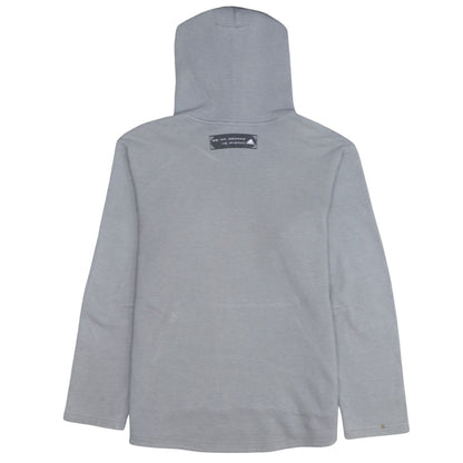 Adidas Men Grey Pullover Hoodie M Regular Fit Sportswear