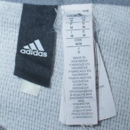 Adidas Men Grey Pullover Hoodie M Regular Fit Sportswear