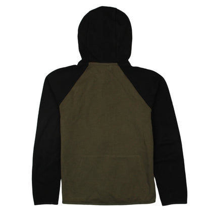 Nike Boys Black & Khaki Full Zip Hoodie 12-13 Years Classic Fit
