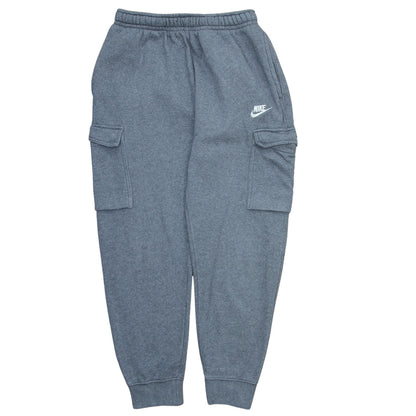 Nike Men's Grey Cargo Fleece Jogger Trousers Size S